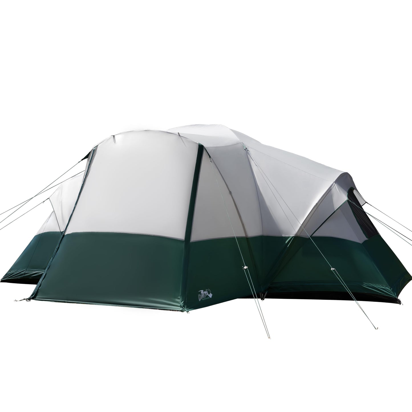 11-Person Family Camping Tent with Porch, Rainfly & Vestibule – Large Dome Tunnel Tent